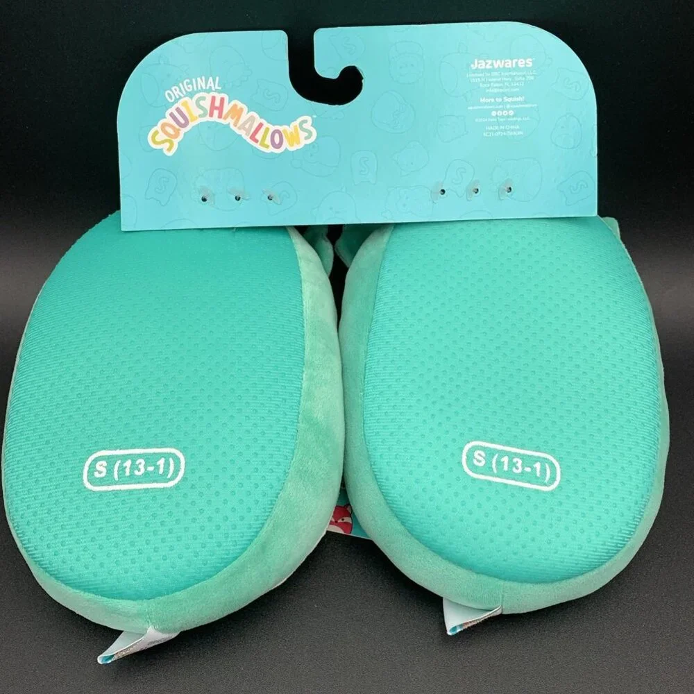 Squishmallows Winston Owl Plush Slippers Kids Size 13-1‎ Small NWT